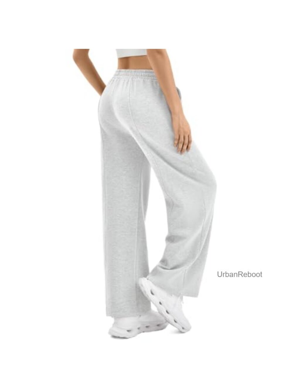 Wide Leg Sweatpants with Pockets High Rise Drawstring Lounge Active